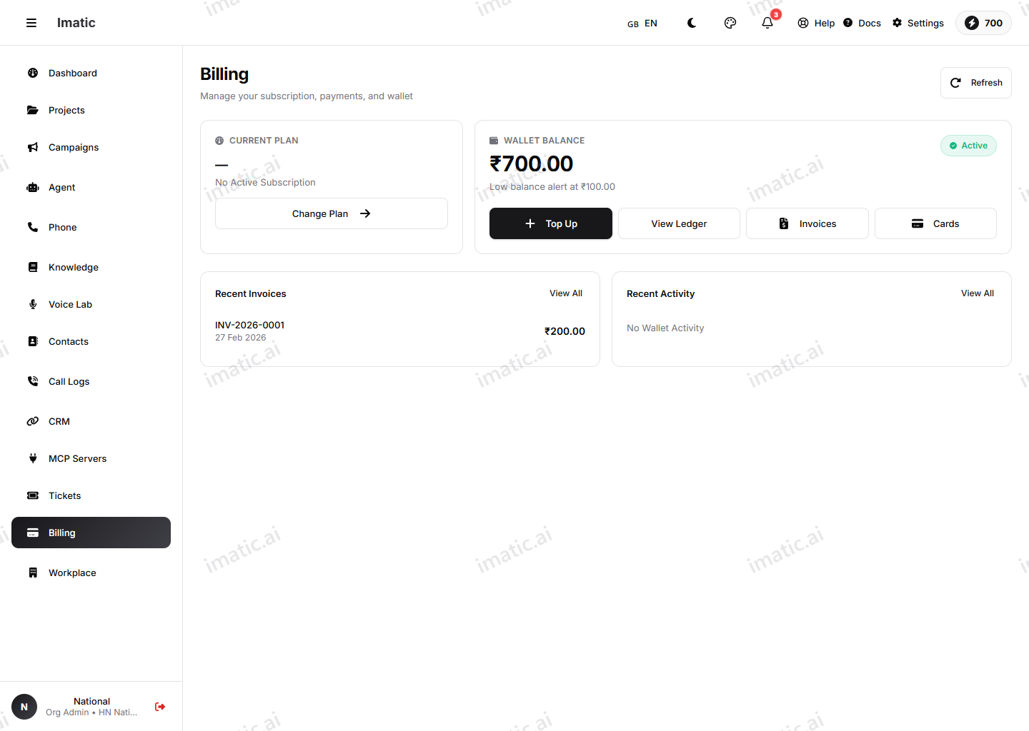 Billing overview